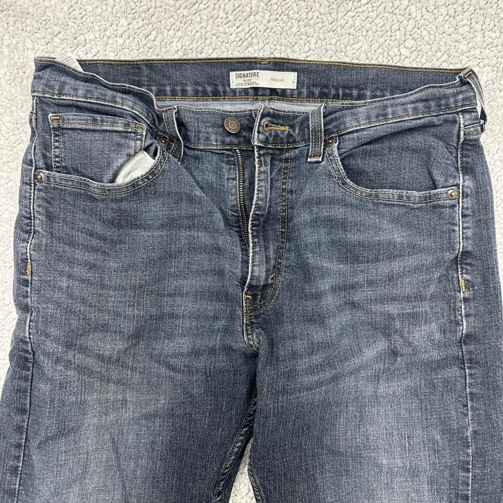 Signature by Levi Strauss & Co Gold Regular Fit Blue Jeans 33x32 E18